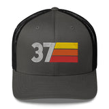 37 Number 37th Birthday Retro Men's Women's Trucker Hat