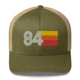 84 Number 1984 Birthday Retro Trucker Hat