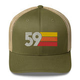 59 Number 1959 Birthday Retro Trucker Hat