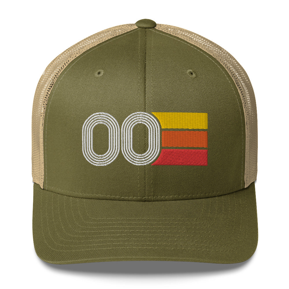 00 Number 2000 Birthday Retro Trucker Hat