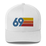 69 Number 1969 Birthday Retro Trucker Hat