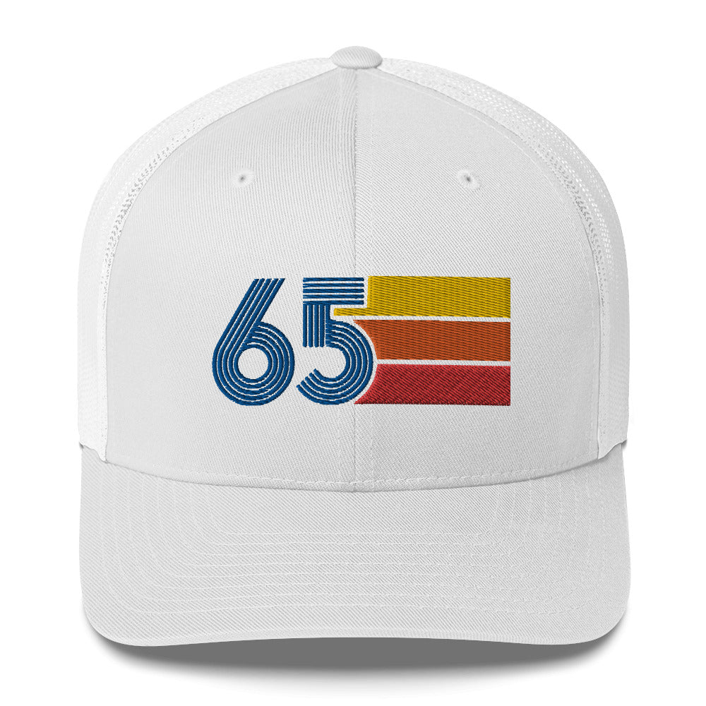 65 Number 1965 Birthday Retro Trucker Hat