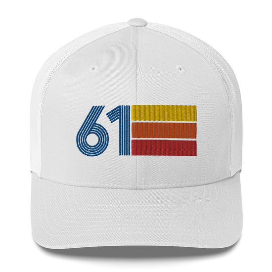 61 Number 1961 Birthday Retro Trucker Hat – Styleuniversal