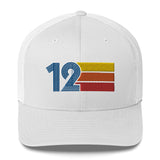 12 Number 2012 12th Birthday Retro Trucker Hat