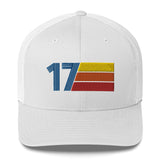 17 Number 17th Birthday Retro Men's Women's Trucker Hat