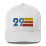 29 Number 29th Birthday Retro Men's Women's Trucker Hat