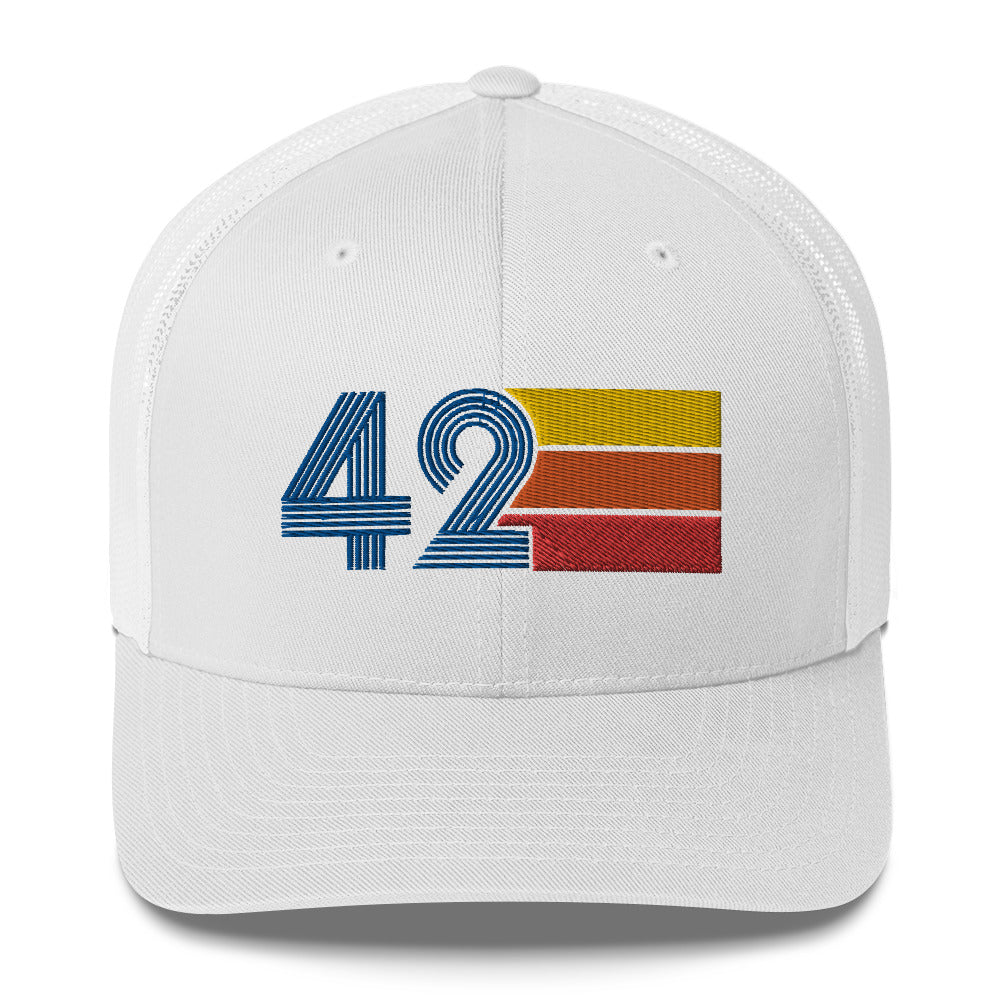 42 Birthday Retro Men's Women's Trucker Hat