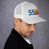 55 Number 1955 Birthday Retro Trucker Hat