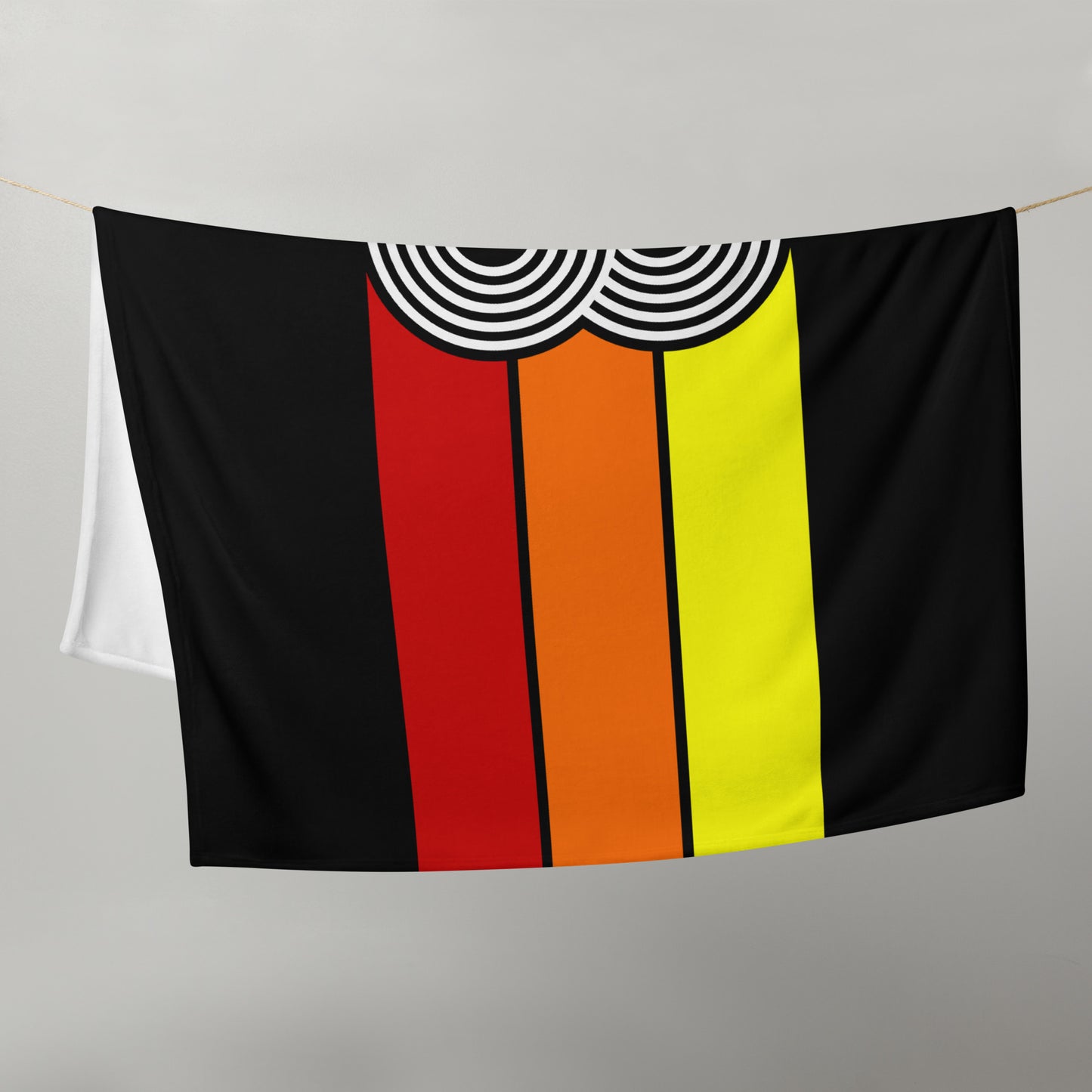 98 - Retro 1998 Tri-Line 50″×60″ Throw Blanket