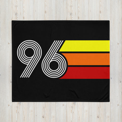 96 - Retro 1996 Tri-Line 50″×60″ Throw Blanket