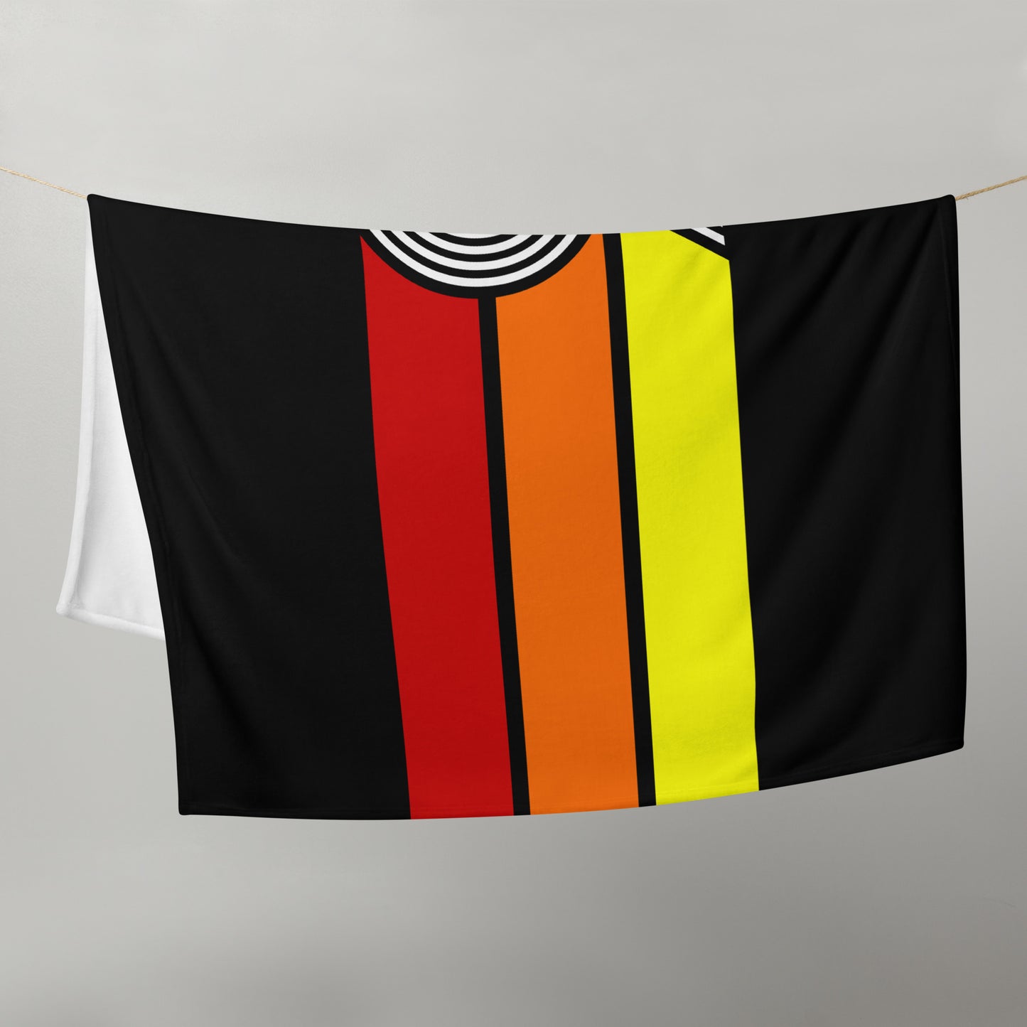 86 - Retro 1986 Tri-Line 50″×60″ Throw Blanket