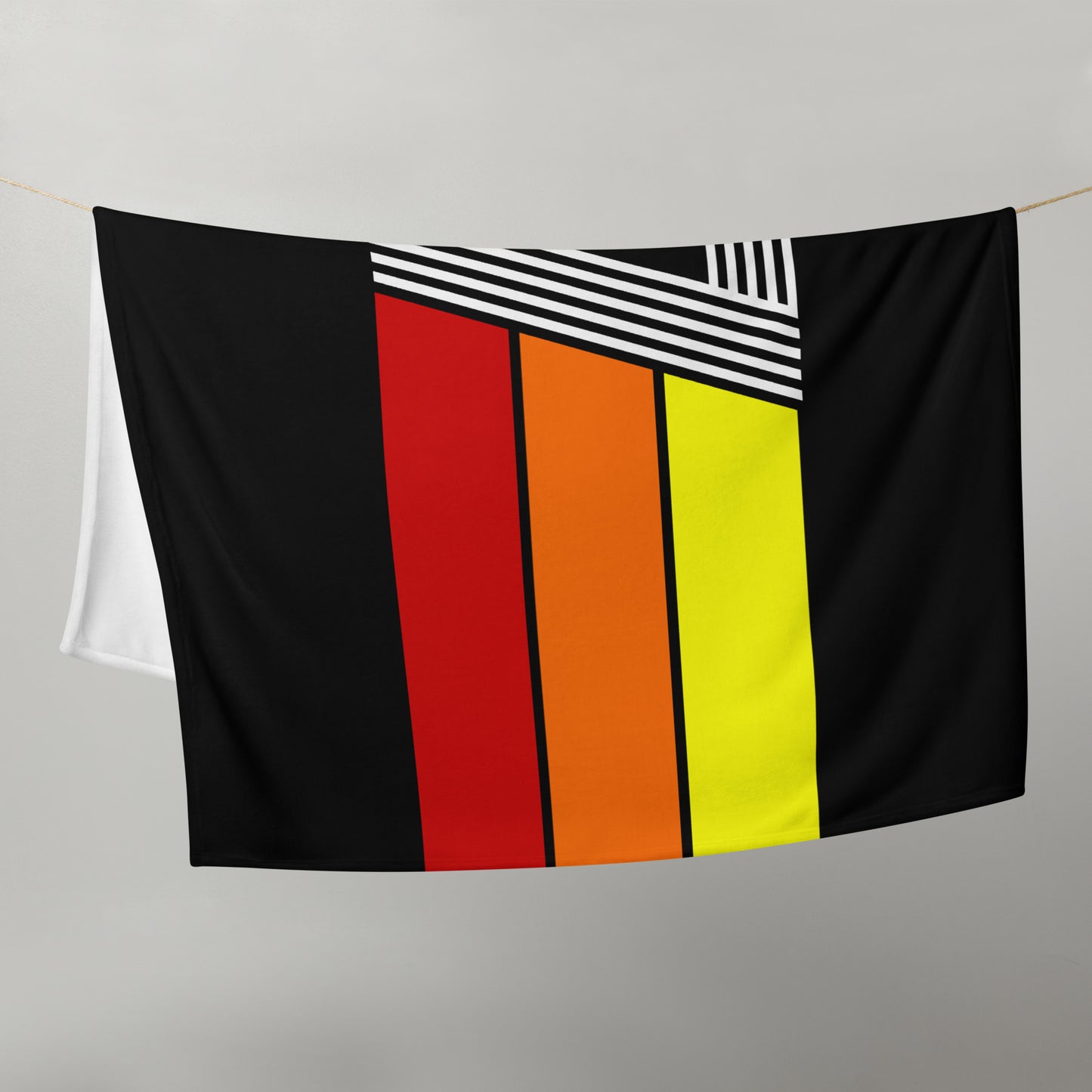 77 - Retro 1977 Tri-Line 50″×60″ Throw Blanket