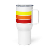 Retro 1970 Travel mug with a handle