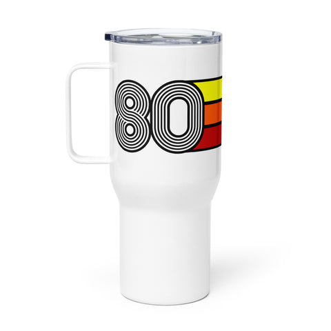 1980 Birthday Year Retro Travel mug with a handle