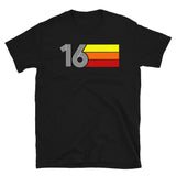 16 - RETRO TRI-LINE MEN'S WOMEN'S SHORT-SLEEVE UNISEX T-SHIRT