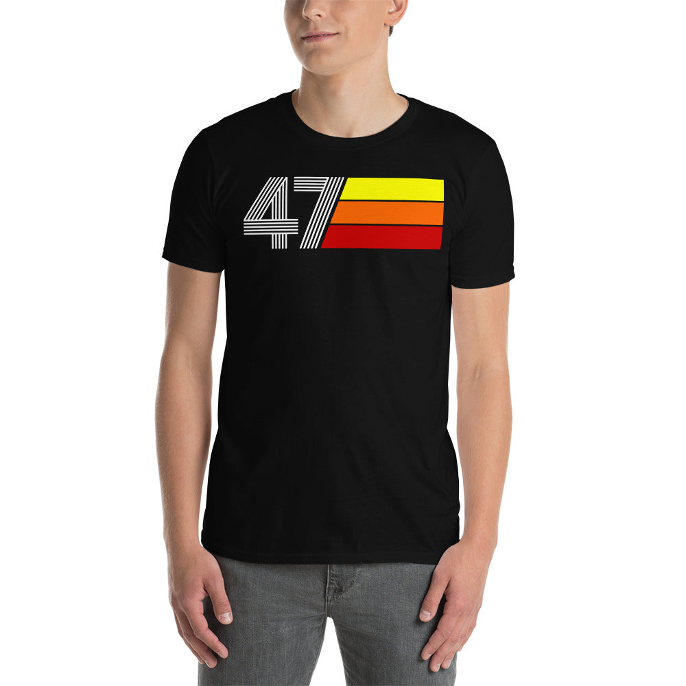47 - RETRO TRI-LINE MEN'S WOMEN'S Short-Sleeve Unisex T-Shirt