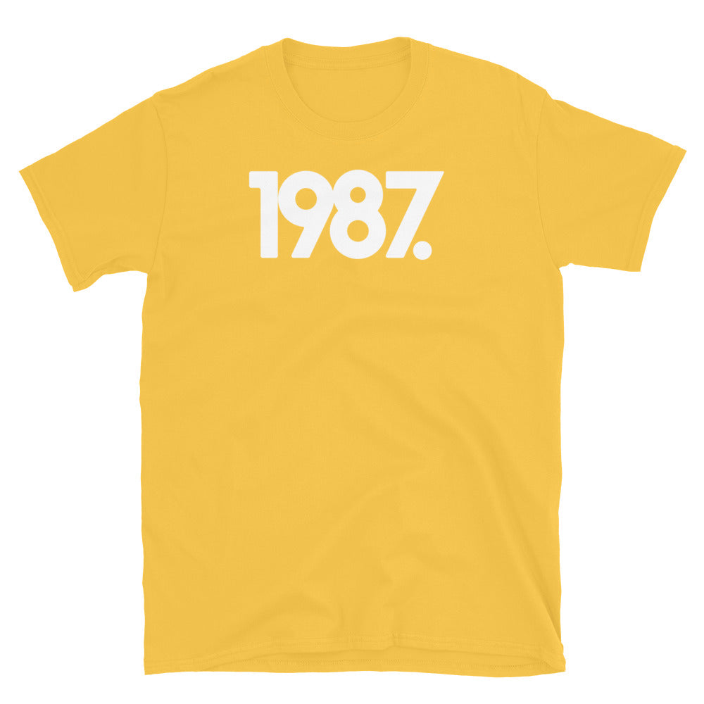 1987 Minimalist Short-Sleeve Unisex T-Shirt