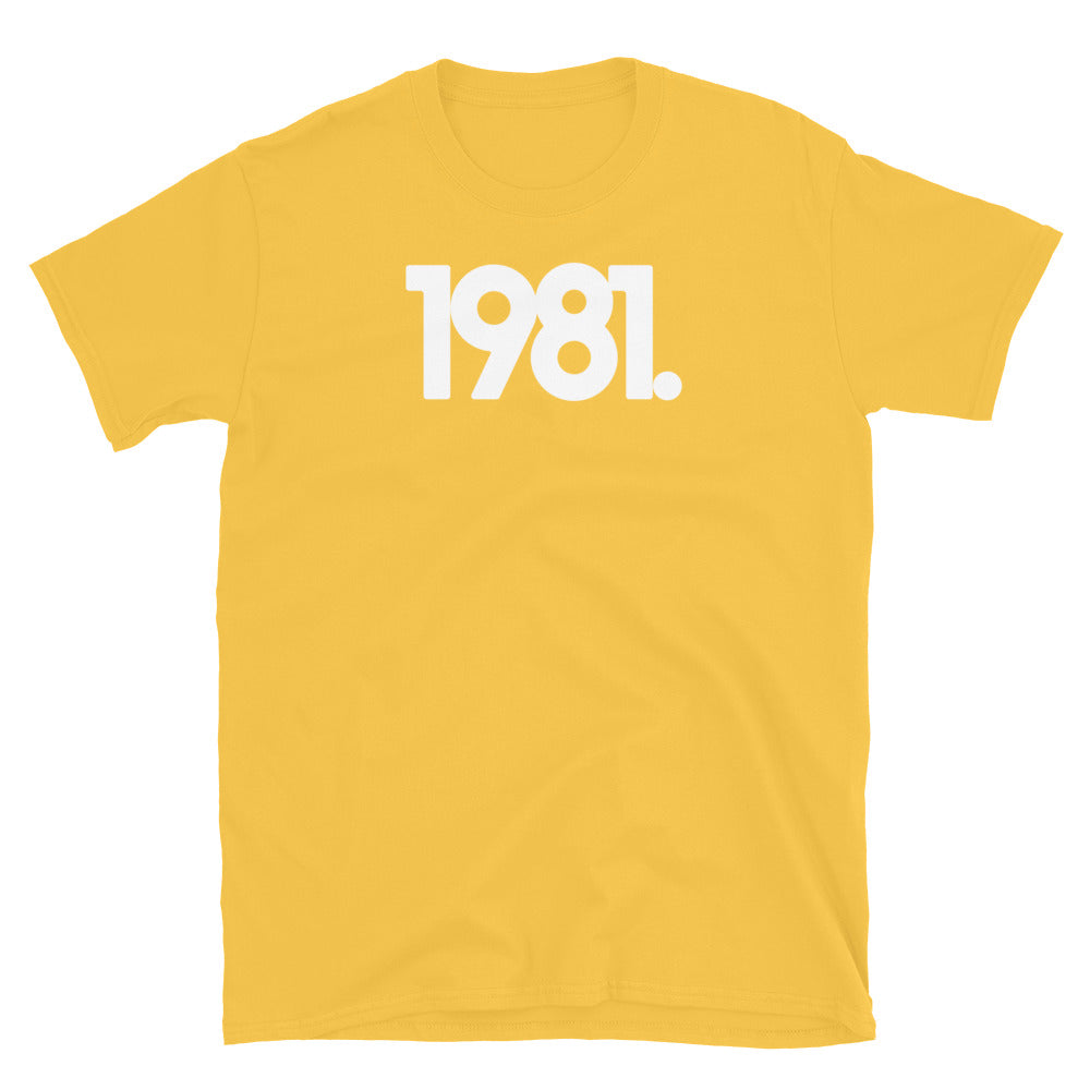 1981 Minimalist Short-Sleeve Unisex T-Shirt