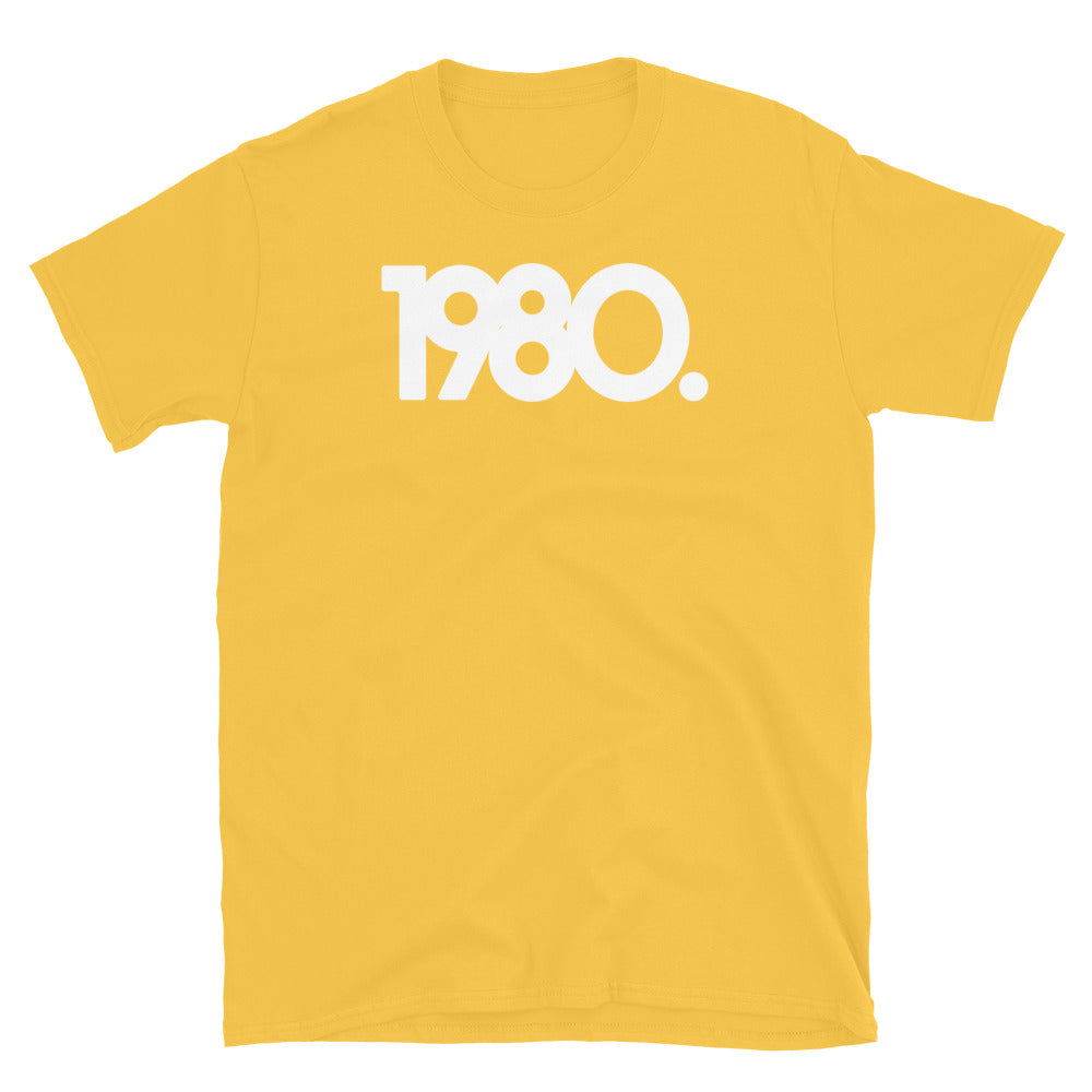 1980 Minimalist Short-Sleeve Unisex T-Shirt
