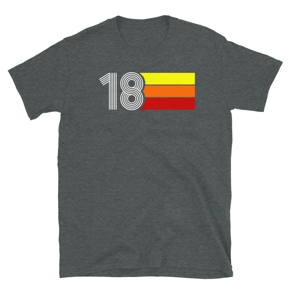 18 - RETRO TRI-LINE MEN'S WOMEN'S SHORT-SLEEVE UNISEX T-SHIRT