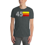 45 - RETRO TRI-LINE MEN'S WOMEN'S Short-Sleeve Unisex T-Shirt