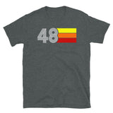 48 - RETRO TRI-LINE MEN'S WOMEN'S Short-Sleeve Unisex T-Shirt
