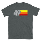 49 - RETRO TRI-LINE MEN'S WOMEN'S Short-Sleeve Unisex T-Shirt