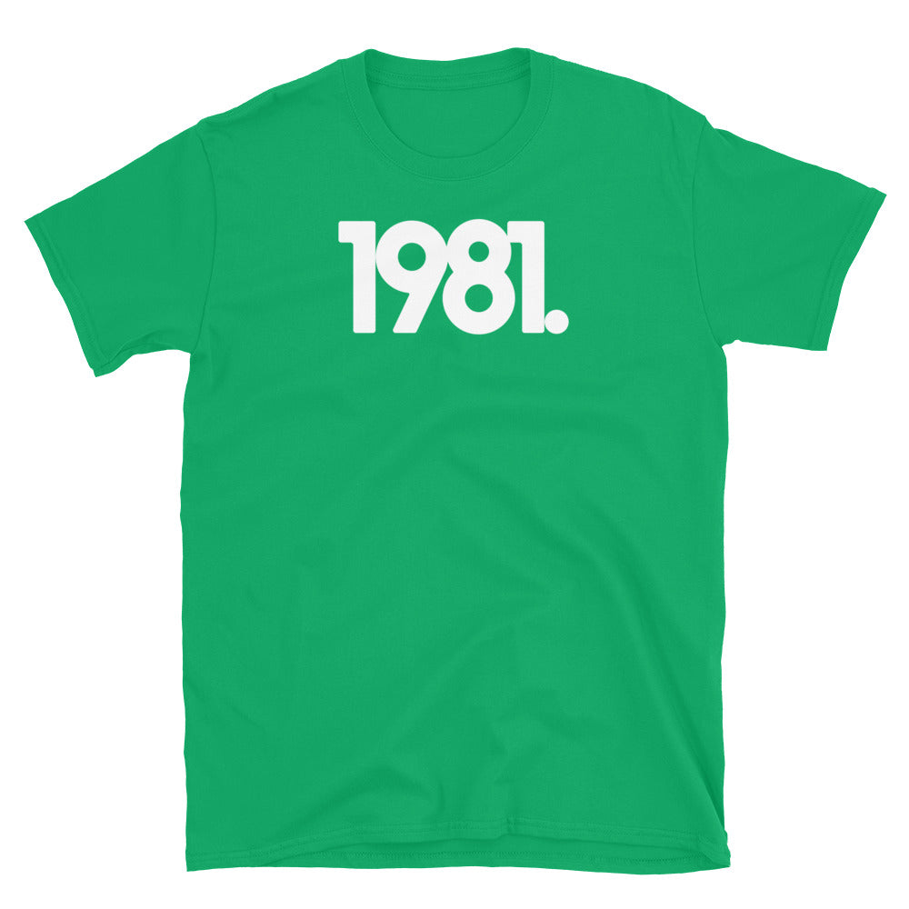 1981 Minimalist Short-Sleeve Unisex T-Shirt