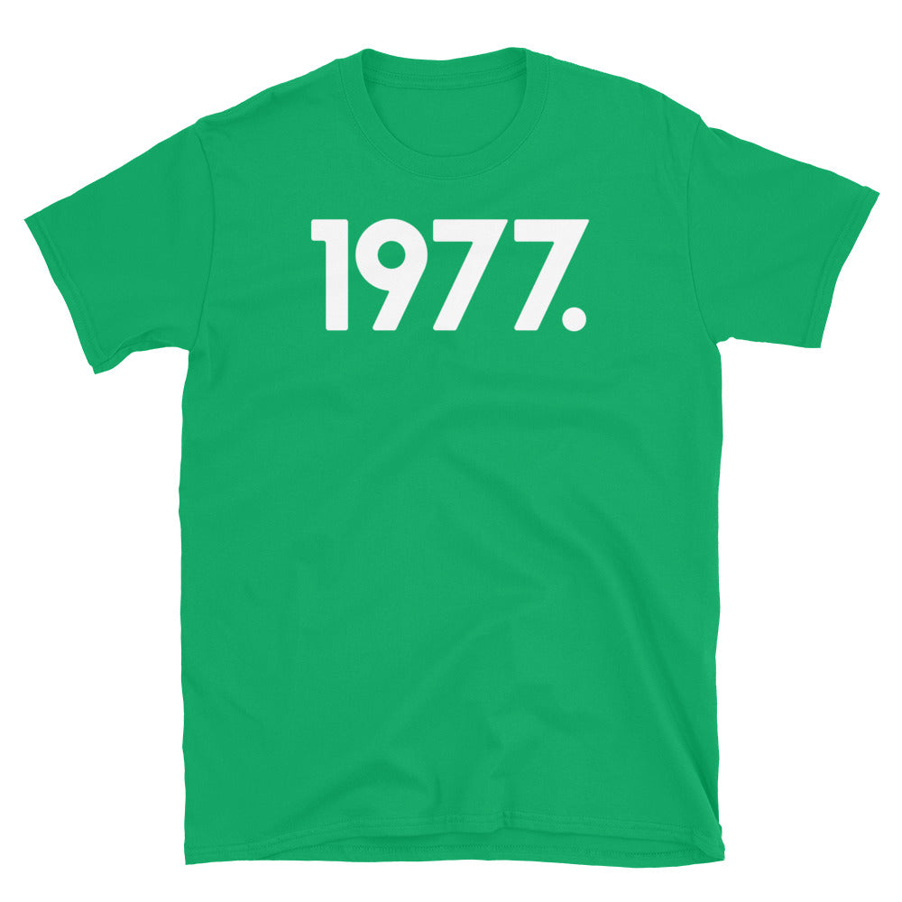 1977 Minimalist Short-Sleeve Unisex T-Shirt