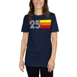 25 - RETRO TRI-LINE MEN'S WOMEN'S SHORT-SLEEVE UNISEX T-SHIRT