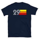 29 - RETRO TRI-LINE MEN'S WOMEN'S SHORT-SLEEVE UNISEX T-SHIRT