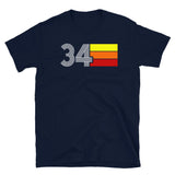 34 - RETRO TRI-LINE MEN'S WOMEN'S Short-Sleeve Unisex T-Shirt