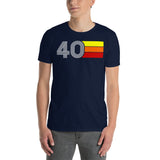 40 - RETRO TRI-LINE MEN'S WOMEN'S Short-Sleeve Unisex T-Shirt
