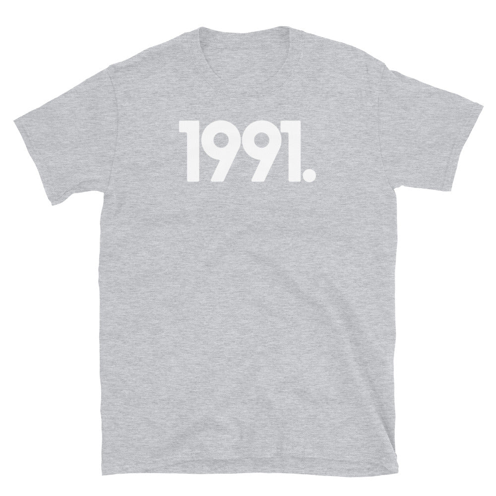 1991 Minimalist Short-Sleeve Unisex T-Shirt