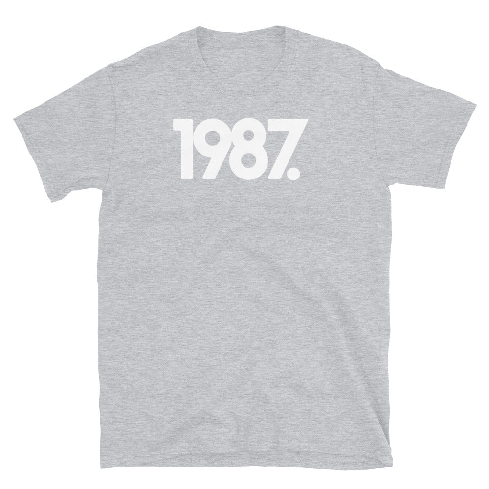 1987 Minimalist Short-Sleeve Unisex T-Shirt
