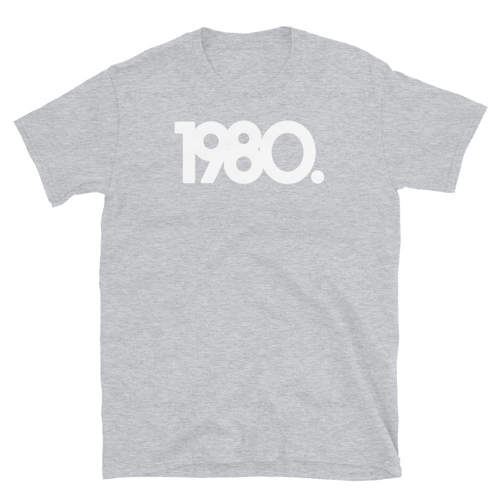 1980 Minimalist Short-Sleeve Unisex T-Shirt