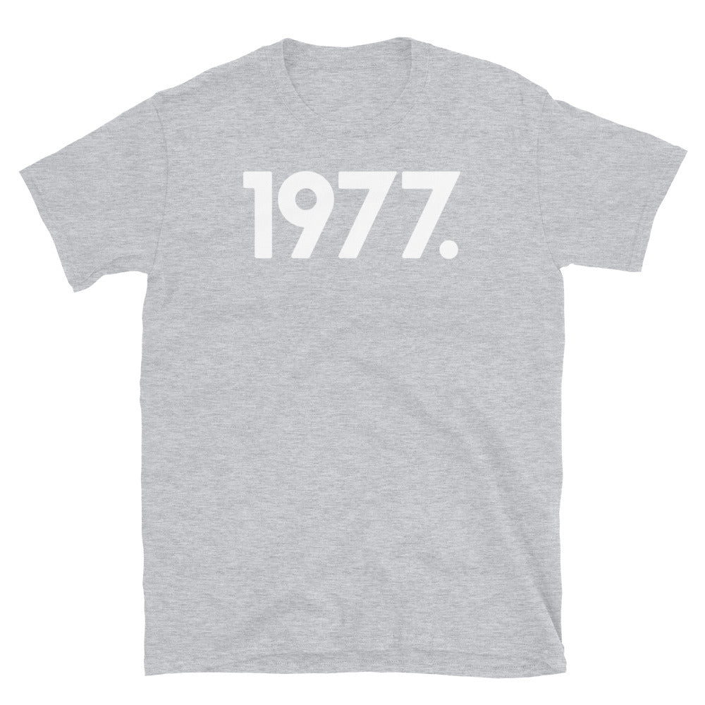 1977 Minimalist Short-Sleeve Unisex T-Shirt