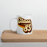 Class of 89 Graduation Reunion Retro 1989 White glossy mug