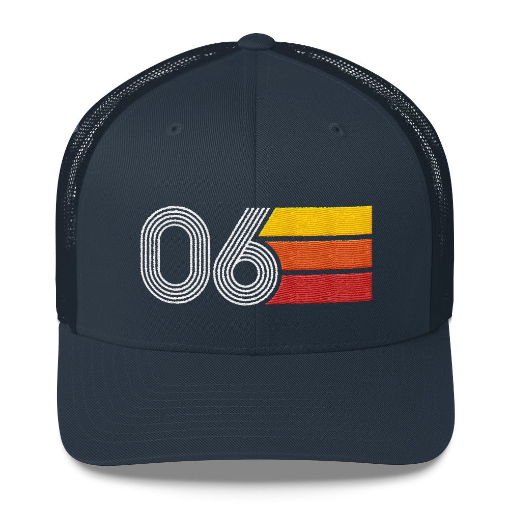 06 Number Vintage 2006 Decoration Birthday Hat Retro Trucker Cap - Styleuniversal