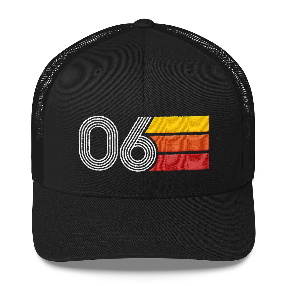 06 Number Vintage 2006 Decoration Birthday Hat Retro Trucker Cap - Styleuniversal