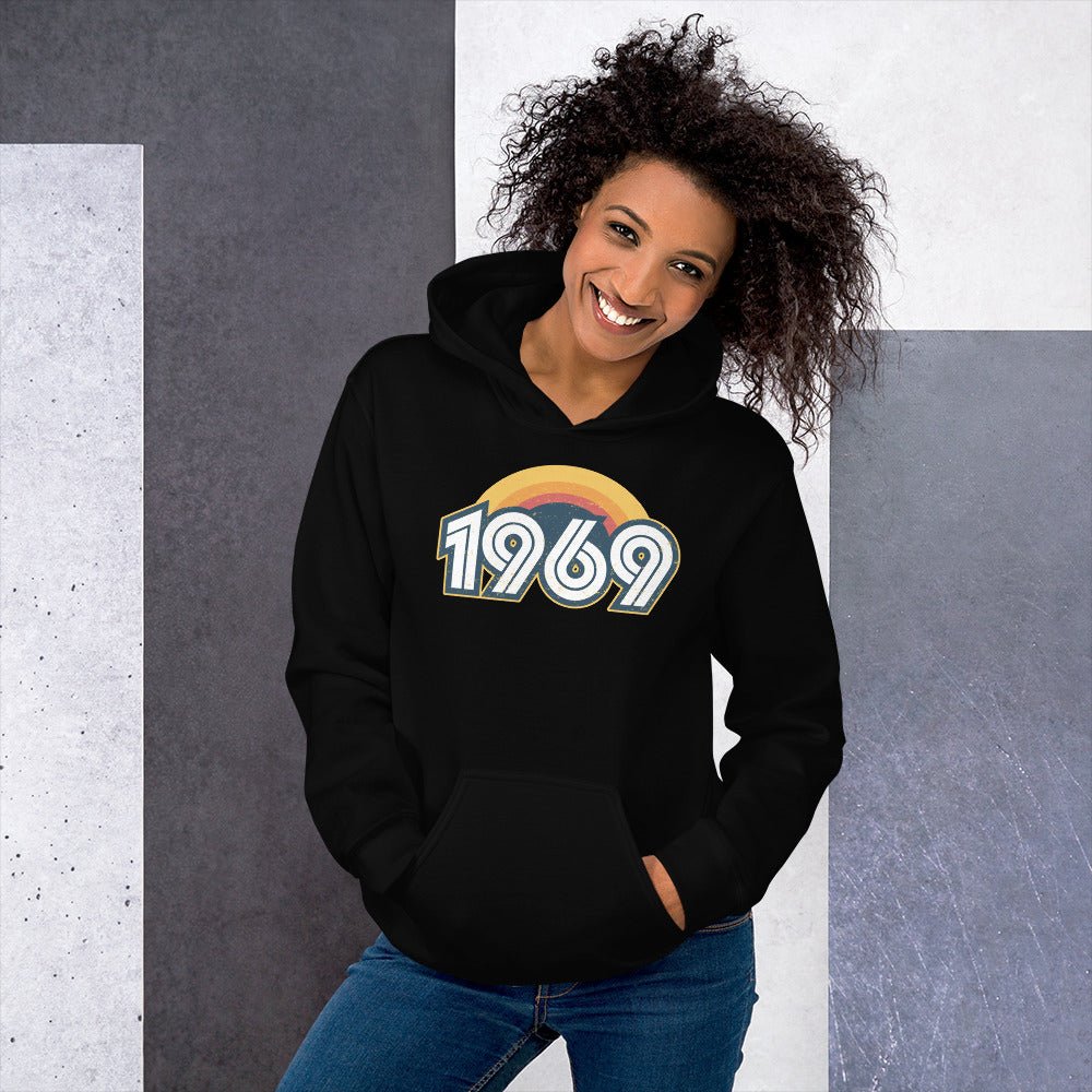 1969 Retro Sunset Unisex Hoodie - Styleuniversal