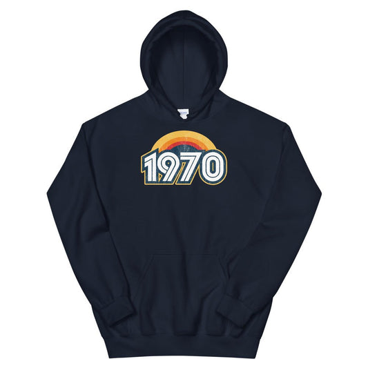1970 Retro Sunset Unisex Hoodie - Styleuniversal