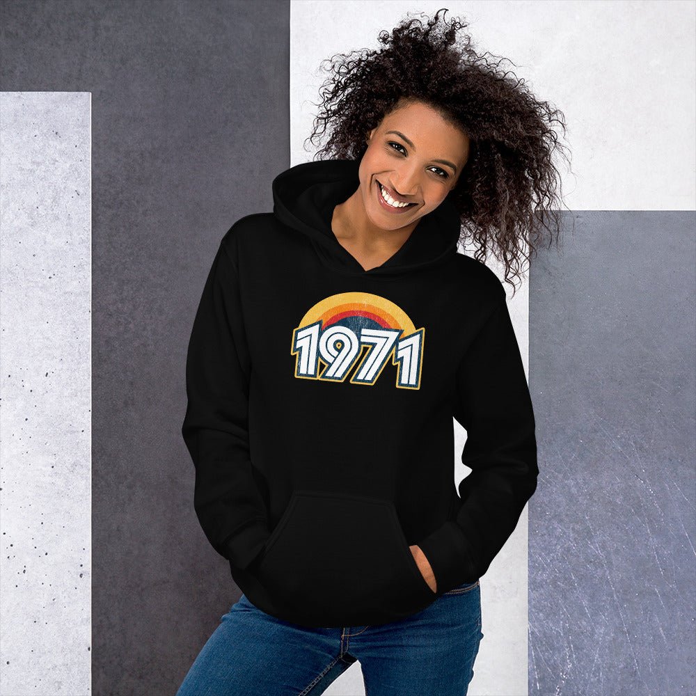 1971 Retro Sunset Unisex Hoodie - Styleuniversal