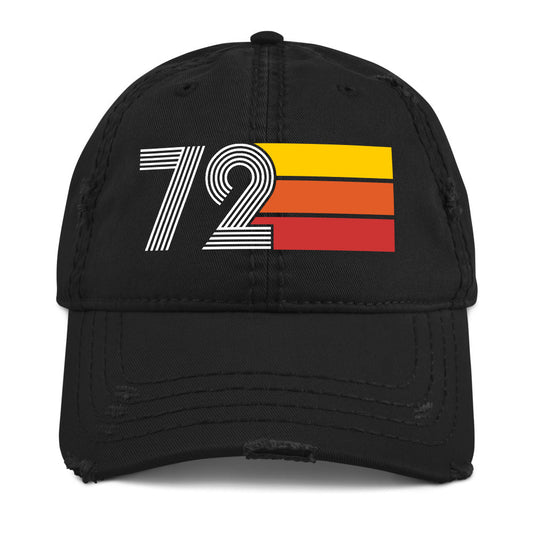 1972 Retro 72 Distressed Dad Hat - Styleuniversal
