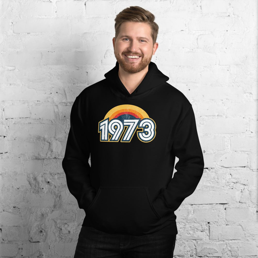 1973 Retro Sunset Unisex Hoodie - Styleuniversal