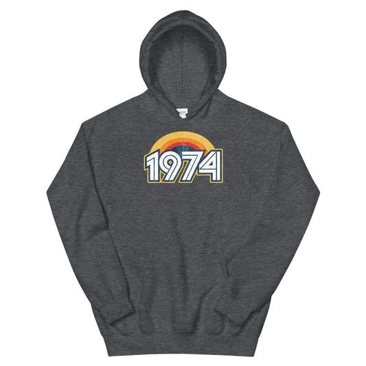 1974 Retro Sunset Unisex Hoodie - Styleuniversal