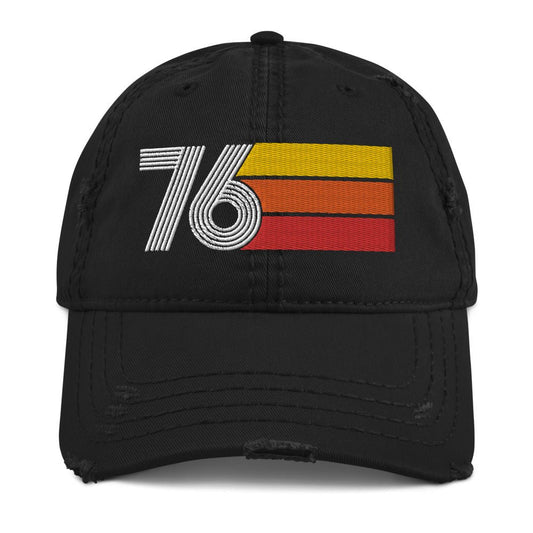 1976 Retro Distressed Dad Hat - Styleuniversal