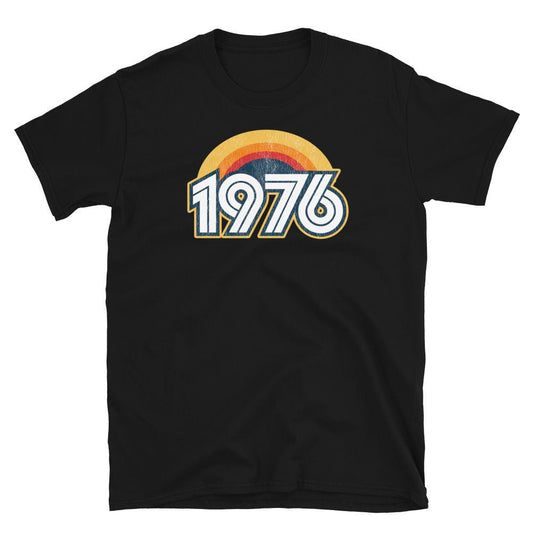 1976 Retro Horizon Short-Sleeve Unisex T-Shirt - Styleuniversal