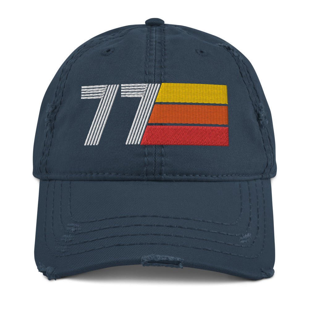 1977 Retro Distressed Dad Hat - Styleuniversal