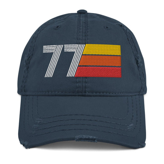 1977 Retro Distressed Dad Hat - Styleuniversal